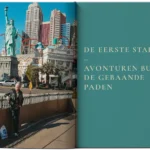 Titelpagina van het boek-de eerste stappen. Links een foto van Gerjan en rechts de tekst.