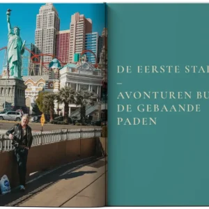 Titelpagina van het boek-de eerste stappen. Links een foto van Gerjan en rechts de tekst.